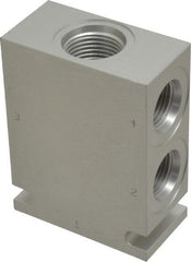 Parker - 37.5 GPM Aluminum Hydraulic Control Valve - 7/8-14 Thread, C10-4 Cavity, 1-1/4" Wide x 2-1/2" Long - Exact Tooling