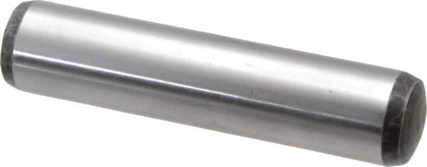 Value Collection - 20mm Diam x 90mm Pin Length Alloy Steel Pull Out Dowel Pin - C 57-63 Hardness, 1 Rounded & 1 Threaded End - Exact Tooling
