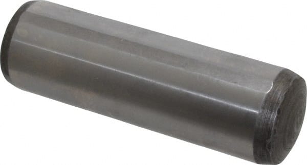 Value Collection - 25mm Diam x 80mm Pin Length Alloy Steel Pull Out Dowel Pin - C 57-63 Hardness, 1 Rounded & 1 Threaded End - Exact Tooling