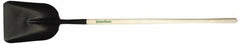 Razor-Back - 15" High x 10-5/8" Wide Square Steel Shovel - 48" Long Wood Straight Handle - Exact Tooling
