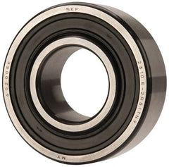 SKF - 50mm Bore Diam, 110mm OD, Double Seal Self Aligning Radial Ball Bearing - 40mm Wide, 2 Rows, Round Bore, 4,500 Lb Static Capacity, 14,300 Lb Dynamic Capacity - Exact Tooling