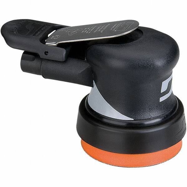 Dynabrade - 18 CFM Air Consumption, Palm Air Orbital Sander - Round Pad, - Exact Tooling