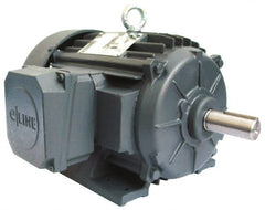 US Motors - 7-1/2 hp, TEFC Enclosure, No Thermal Protection, 3,500 RPM, 575 Volt, 60 Hz, Three Phase Energy Efficient Motor - Size 213 Frame, Rigid Mount, 1 Speed, Ball Bearings, 6.9 Full Load Amps, F Class Insulation, CCW Lead End - Exact Tooling