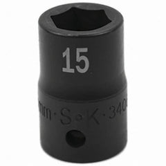 SK - Impact Socket - 1/2"DR 15MM IMPACT SOCKET - Exact Tooling
