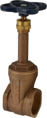 NIBCO - 2" Pipe, Class 125, Threaded Bronze Solid Wedge Rising Stem Gate Valve - 200 WOG, 125 WSP, Screw-In Bonnet - Exact Tooling