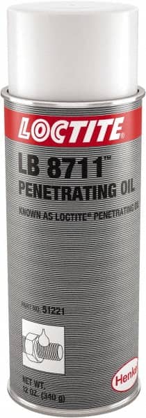 Loctite - 16 oz Aerosol Can Penetrant/Lubricant - Yellow, 100°F Max - Exact Tooling