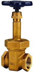 NIBCO - Class 125, Threaded Bronze Solid Wedge Rising Stem Gate Valve - 200 WOG, 125 WSP, Union Bonnet - Exact Tooling