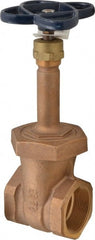 NIBCO - 2" Pipe, Class 125, Threaded Bronze Solid Wedge Rising Stem Gate Valve - 200 WOG, 125 WSP, Union Bonnet - Exact Tooling