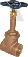 NIBCO - Class 125, Threaded Bronze Solid Wedge Rising Stem Gate Valve - 200 WOG, 125 WSP, Union Bonnet - Exact Tooling