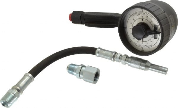 Lincoln - 1/2 Inlet Thread, 1/2 Outlet Thread, Mechanical Lubricant Meter - FNPT Outlet Thread, FNPT Inlet Thread, Measures in Quarts - Exact Tooling