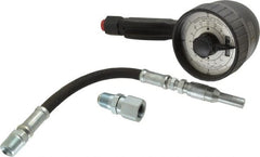 Lincoln - 1/2 Inlet Thread, 1/2 Outlet Thread, Mechanical Lubricant Meter - FNPT Outlet Thread, FNPT Inlet Thread, Measures in Quarts - Exact Tooling