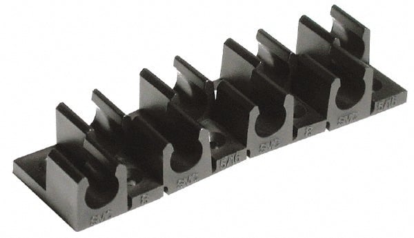 SMC PNEUMATICS - Multitube Holder - Black, 6 Slots - Exact Tooling