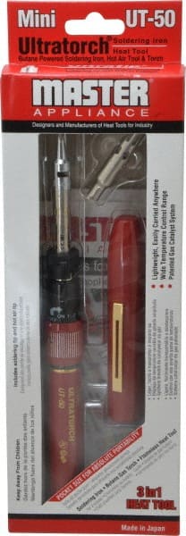 Master Appliance - Butane Touch - 20 min Operating Time, 0.2 oz Fuel Capacity - Exact Tooling