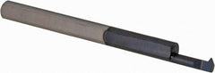 Scientific Cutting Tools - 0.2" Cutting Depth, 32 to 64 TPI, 0.09" Diam, Internal Thread, Solid Carbide, Single Point Threading Bar - AlTiN+ Finish, 1-1/2" OAL, 1/8" Shank Diam, 0.025" Projection from Edge, 60° Profile Angle - Exact Tooling