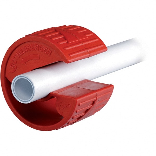 Rothenberger - 1/2" Pipe Capacity, Pipe Cutter - Cuts Plastic, PVC, CPVC, 2" OAL - Exact Tooling