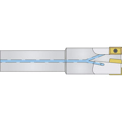 Micro 100 - Indexable Square-Shoulder End Mills; Cutting Diameter (Decimal Inch): 0.7500 ; Cutting Diameter (Inch): 3/4 ; Shank Type: Straight ; Shank Diameter (Inch): 3/4 ; Overall Length/Projection (Decimal Inch): 4.4000 ; Series: APKT - Exact Tooling