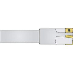 Micro 100 - Indexable Square-Shoulder End Mills; Cutting Diameter (Decimal Inch): 0.3750 ; Cutting Diameter (Inch): 3/8 ; Shank Type: Straight ; Shank Diameter (Inch): 1/2 ; Overall Length/Projection (Decimal Inch): 3.0000 ; Series: APKT - Exact Tooling