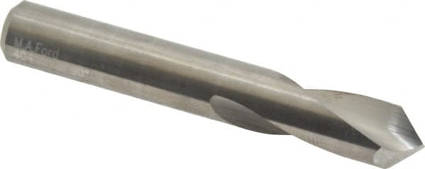 M.A. Ford - 3/8" Body Diam, 90°, 2-1/2" OAL, Solid Carbide Spotting Drill - Exact Tooling