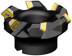 Kennametal - 199.9mm Cut Diam, 2" Arbor Hole, 6.6mm Max Depth of Cut, 45° Indexable Chamfer & Angle Face Mill - 12 Inserts, SEKT 1404... Insert, Right Hand Cut, 12 Flutes, Series KSSM - Exact Tooling