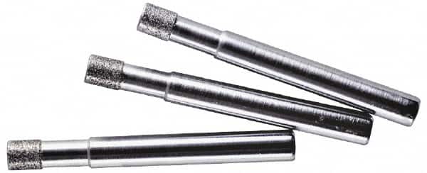 Made in USA - 5/32" Head Thickness CBN Grinding Pin - 1/8" Shank Diam x 1-1/4" Shank Length - Exact Tooling