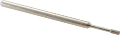 Made in USA - 5/32" Head Thickness CBN Grinding Pin - 1/8" Shank Diam x 1-3/4" Shank Length, Coarse Grade - Exact Tooling