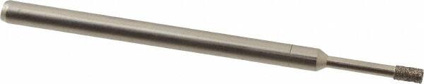 Made in USA - 5/32" Head Thickness CBN Grinding Pin - 1/8" Shank Diam x 1-3/4" Shank Length, Coarse Grade - Exact Tooling