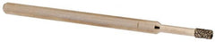 Made in USA - 5/32" Head Thickness CBN Grinding Pin - 1/8" Shank Diam x 1-3/4" Shank Length, Coarse Grade - Exact Tooling