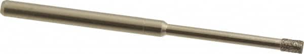 Made in USA - 5/32" Head Thickness CBN Grinding Pin - 1/8" Shank Diam x 1-1/4" Shank Length - Exact Tooling