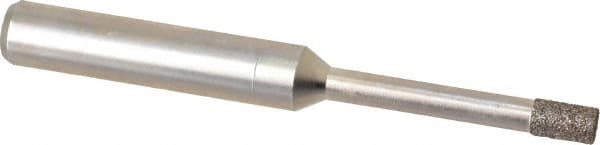 Made in USA - 0.141" Head Diam x 1/4" Head Thickness CBN Grinding Pin - 1/4" Shank Diam x 1-1/4" Shank Length, Coarse Grade - Exact Tooling