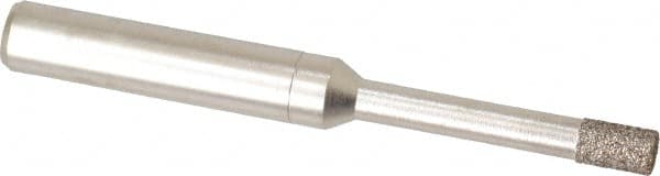 Made in USA - 0.156" Head Diam x 1/4" Head Thickness CBN Grinding Pin - 1/4" Shank Diam x 1-1/4" Shank Length, Coarse Grade - Exact Tooling