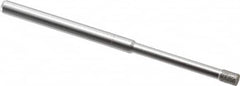 Made in USA - 0.11" Head Diam x 5/32" Head Thickness Diamond (Abrasive) Grinding Pin - 1/8" Shank Diam x 1-1/4" Shank Length, Coarse Grade - Exact Tooling