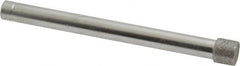 Made in USA - 0.312" Head Diam x 1/4" Head Thickness Diamond (Abrasive) Grinding Pin - 1/4" Shank Diam x 2-3/4" Shank Length, Coarse Grade - Exact Tooling