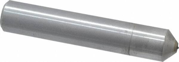 Made in USA - 1/8 Max Convex Radius Single Point Diamond Dresser - 2" Long x 3/8" Shank Diam - Exact Tooling