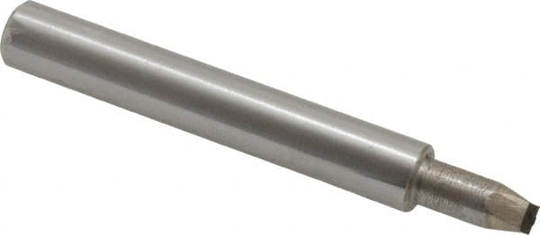 Made in USA - 0.032" Max Concave Radius Single Point Diamond Dresser - 2" Long x 3/8" Shank Diam - Exact Tooling