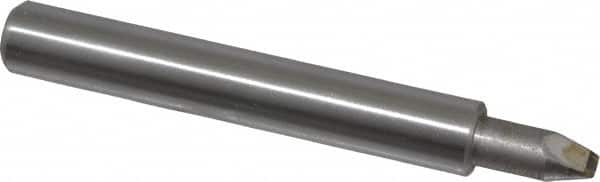 Made in USA - 1/16" Max Concave Radius Single Point Diamond Dresser - 2" Long x 3/8" Shank Diam - Exact Tooling
