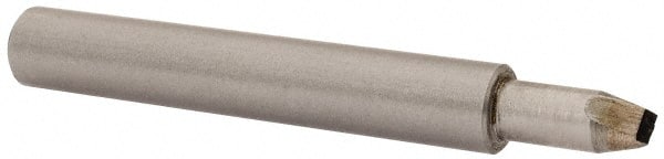 Made in USA - 1/8" Max Concave Radius Single Point Diamond Dresser - 2" Long x 3/8" Shank Diam - Exact Tooling