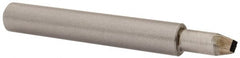 Made in USA - 1/8" Max Concave Radius Single Point Diamond Dresser - 2" Long x 3/8" Shank Diam - Exact Tooling