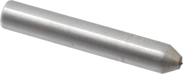 Made in USA - 1-1/2" Long x 1/4" Shank Diam Thread Single Point Diamond Dresser - 60° Included Angle - Exact Tooling