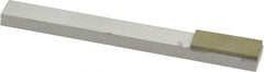 Made in USA - Fine, 1" Length of Cut, Single End Diamond Hone - 100 Grit, 3/8" Wide x 3/8" High x 4" OAL - Exact Tooling