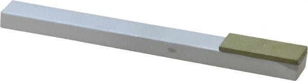Made in USA - Very Fine, 1" Length of Cut, Single End Diamond Hone - 220 Grit, 3/8" Wide x 3/8" High x 4" OAL - Exact Tooling