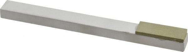 Made in USA - Extra Fine, 1" Length of Cut, Single End Diamond Hone - 320 Grit, 3/8" Wide x 3/8" High x 4" OAL - Exact Tooling