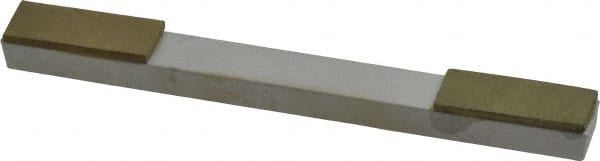 Made in USA - Very Fine, 1" Length of Cut, Double End Diamond Hone - 100 & 180 Grit, 3/8" Wide x 3/8" High x 4" OAL - Exact Tooling