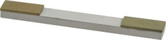 Made in USA - Extra Fine, 1" Length of Cut, Double End Diamond Hone - 180 & 320 Grit, 3/8" Wide x 3/8" High x 4" OAL - Exact Tooling