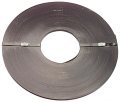 Value Collection - 865" Long x 5/8" Wide, Ribbon Coil Steel Strapping - 1,000 Lb Capacity, 0.02" Thick - Exact Tooling