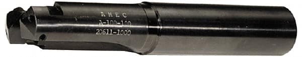 Allied Machine and Engineering - Series D, 2 to 2-7/8" Diam, 1-1/2" Diam Straight Shank, Straight Flute Spade Drill - 4-1/2" Max Depth, 5-1/2" Body Length, 8-1/2" OAL, Short Length, Through Coolant - Exact Tooling