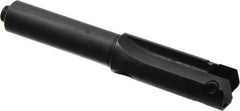 Allied Machine and Engineering - Series B, 1-1/4 to 1-3/4" Diam, 1" Diam Straight Shank, Straight Flute Spade Drill - 3-1/2" Max Depth, 4-3/32" Body Length, 7" OAL, Short Length, Through Coolant - Exact Tooling
