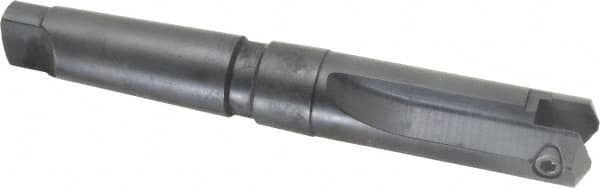 Allied Machine and Engineering - Series B, 1-1/4 to 1-3/4" Diam, 4MT Taper Shank, Straight Flute Spade Drill - 3-1/2" Max Depth, 4-11/32" Body Length, 8-3/8" OAL, Short Length - Exact Tooling