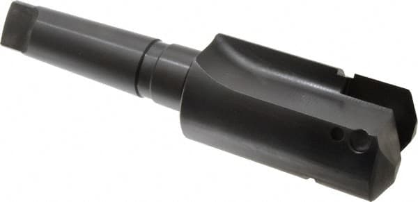 Allied Machine and Engineering - Series F, 3 to 3-7/8" Diam, 5MT Taper Shank, Straight Flute Spade Drill - 5-1/2" Max Depth, 7" Body Length, 11-5/8" OAL, Short Length - Exact Tooling