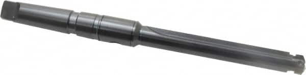 Allied Machine and Engineering - Series A, 31/32 to 1-3/8" Diam, 4MT Taper Shank, Straight Flute Spade Drill - 7-3/4" Max Depth, 10-7/32" Body Length, 14-5/16" OAL, Standard Length, Through Coolant - Exact Tooling