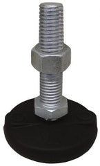 Gibraltar - 5/8-11 Bolt Thread, Studded Pivotal Stud Mount Leveling Pad & Mount - 10,000 Max Lb Capacity, 5" Base Diam - Exact Tooling